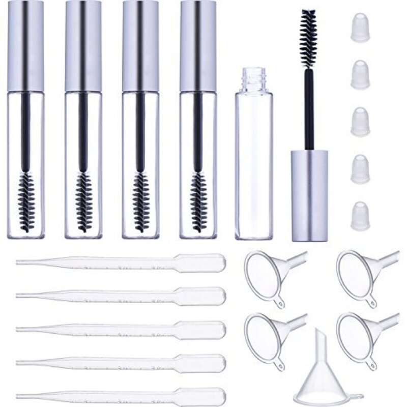

eBoot Mascara Container with Cap, Silver, Silver