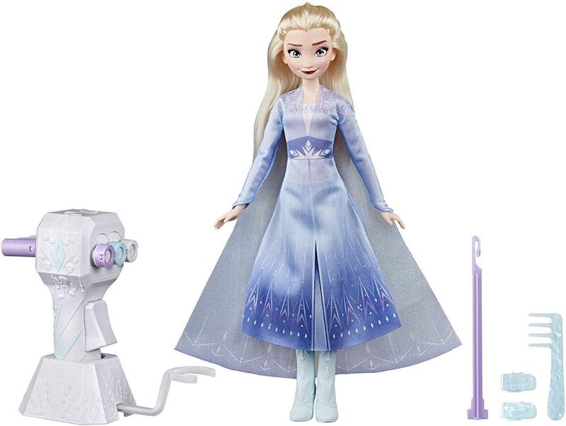 

Disney Frozen Sister Styles Elsa Fashion Doll with Extra-Long Blonde Hair Braiding Tool & Hair Clips