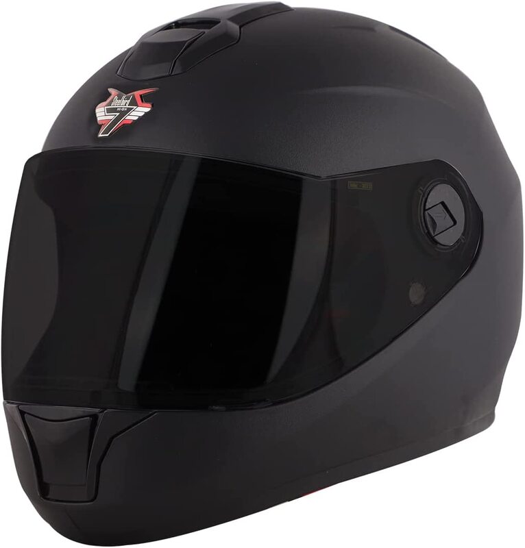 

Steelbird SBH-11 7 Wings Full Face Helmet, Large, Black