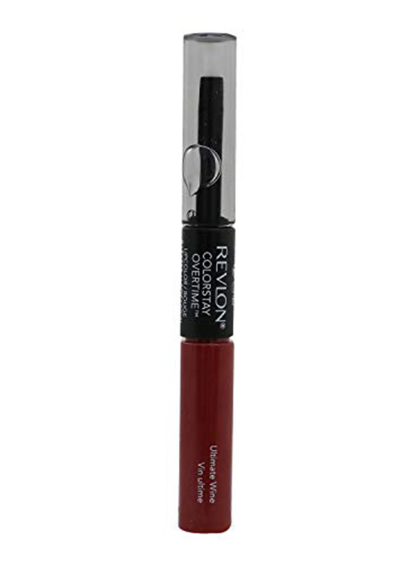 

Revlon Colorstay Overtime Lip Color Glossy Finish, 2ml, Ultimate Wine