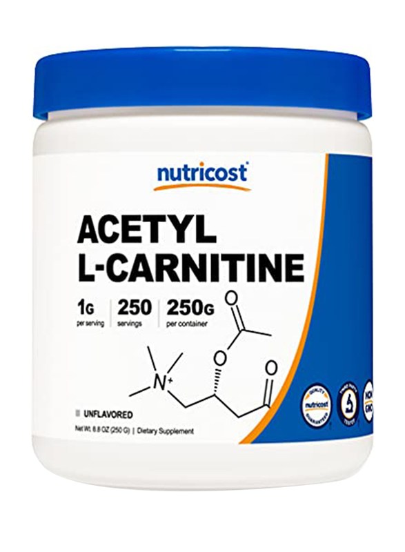 

Nutricost 250 Servings Acetyl L-Carnitine Powder Dietary Supplement, 250g