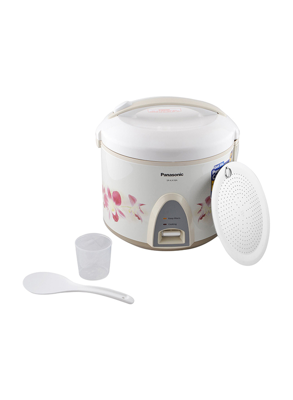 

Panasonic 1.8L Electric Rice Cooker, 710W, SR-KA18A, White