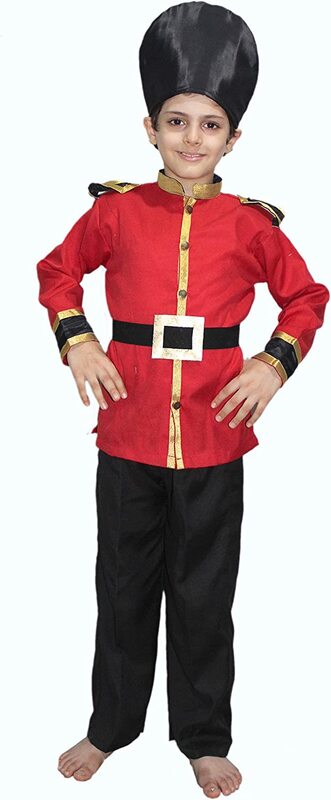 

Kaku Fancy Dresses British Guard Costume for Boy, 5-6 Years, Red