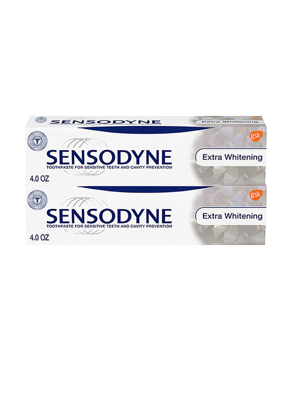

Sensodyne Extra Whitening Sensitivity Toothpaste, 2 x 4oz