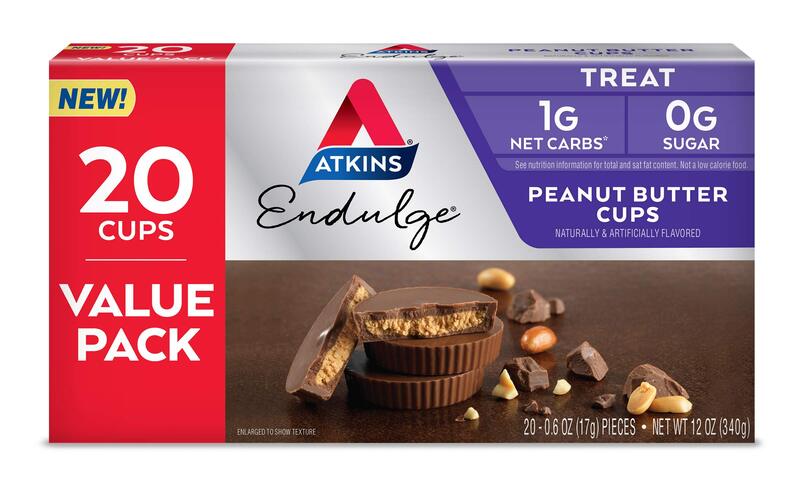 

Atkins Endulge Treat Peanut Butter Cups, 20 x 0.6oz