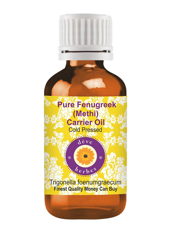 

Deve Herbes Pure Fenugreek (Methi) Carrier Oil with Glass Dropper, 15ml