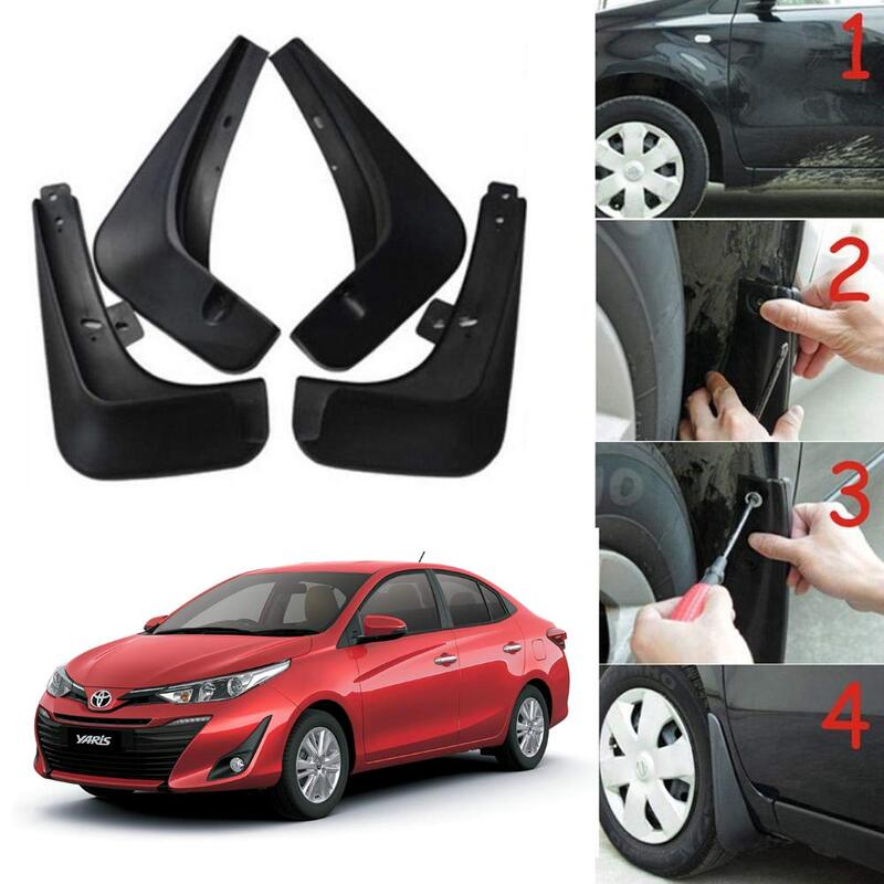 

Oshotto Mud Flap (O.E.M Type) Compatible with Toyota Yaris (Set of 4)