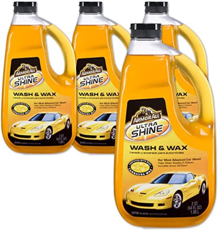 

Armor All 4-Piece 64oz Ultra Shine Car Wash and Wax, Cleaning for Cars, Truck, Motorcycle