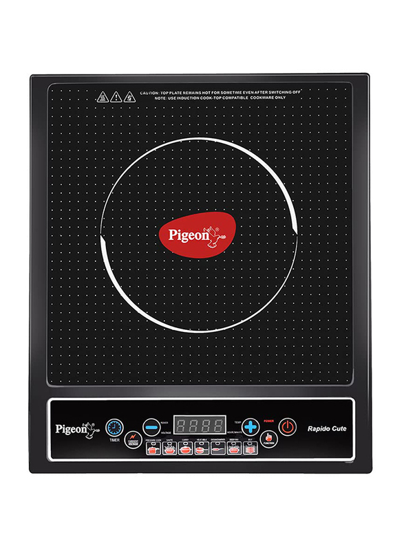 

Pigeon Stovekraft Copper Coil Rapido Cute Induction Cooktop, 1800W, Black