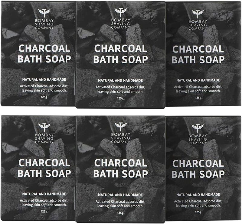 

Bombay Shaving Company Charcoal Bath Soap, 125 g, 6 Pieces