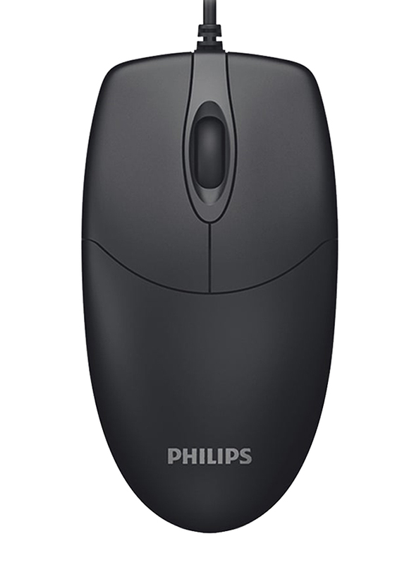 

Philips M234 Wired Mouse Optical Mouse, SPK7234-BK, Black