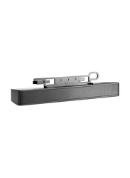 HP Speaker Bar with USB and Audio Cable, Black