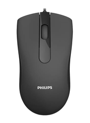 Philips SPK7101 USB Wired Optical Mouse, Black