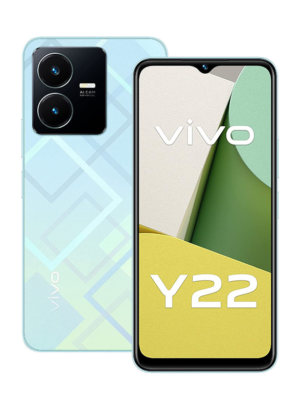 

Vivo Y22 64GB Metaverse Green, 4GB RAM, 4G LTE, Dual SIM Smartphone