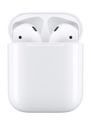 Apple Air Pods Wireless In-Ear Earbuds with Mic & Wireless Charging Case, White
