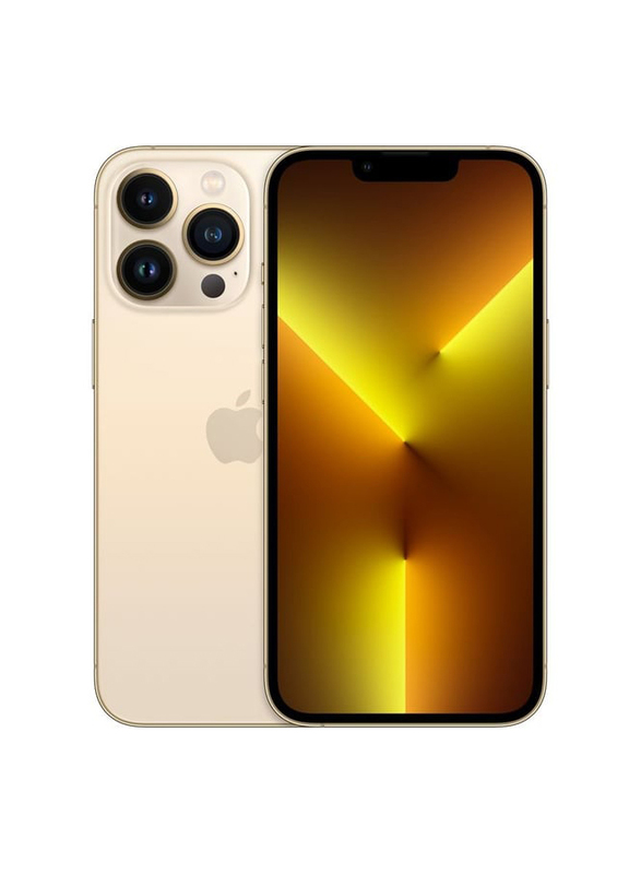 

Apple iPhone 13 Pro 512GB Gold, With FaceTime, 6GB RAM, 5G, Single Sim Smartphone, Middle East Version