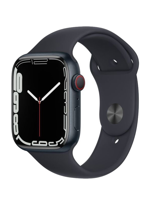 

Apple Watch Series 7 - 45mm Smartwatch with Music Storage, GPS + Cellular, Midnight Aluminium Case with Midnight Sport Band