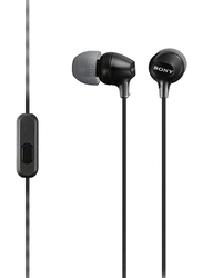 Sony 3.5mm Jack In Ear Headphones, MDREX15APBLK, Black