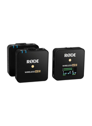 Rode Wireless GO II Digital Wireless Microphone System/Recorder, 2.4GHz, Black