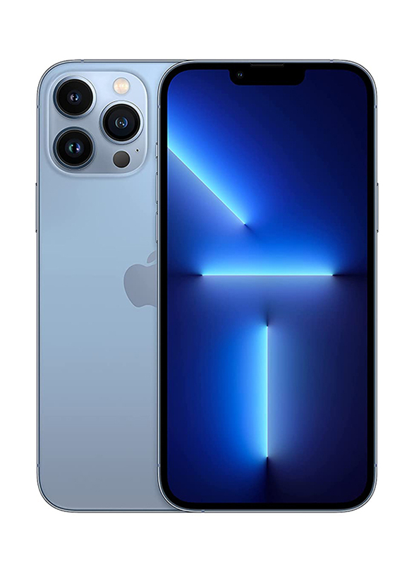 

Apple iPhone 13 Pro Max 128GB Sierra Blue, With FaceTime, 6GB RAM, 5G, Single SIM Smartphone, Japanese Version
