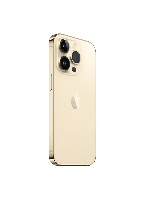 Apple iPhone 14 Pro 128GB Gold, With FaceTime, 6GB, 5G, Single SIM Smartphone, Middle East Version