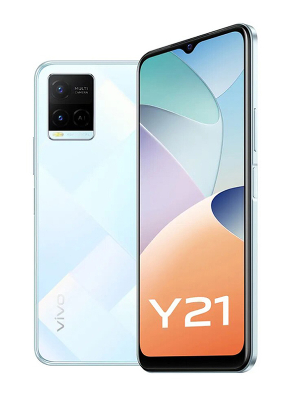 

Vivo Y21 64GB Diamond Glow, 4GB RAM, 4G LTE, Dual SIM Smartphone, Middle East Version