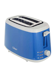 Clikon 2 Slice Bread Toaster, 750W, CK2408, Blue/Grey