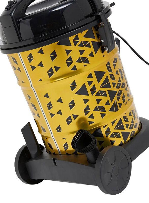 Mebashi Drum Vacuum Cleaner, 21L, 2000W, ME-DVC1010, Yellow/Black