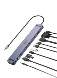 Choetech 11 in 1 USB-C Multiport Docking Station for Apple Macbook Pro & Air, Grey