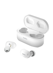 Belkin Soundform True Wireless In-Ear Noise Cancelling Earbuds With Charging Case, White