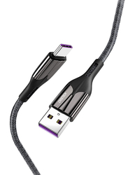 Choetech Type C USB Cable USB A Male to Type C Fast Charging Nylon Braided Cable For Huawei Smartphones, Black