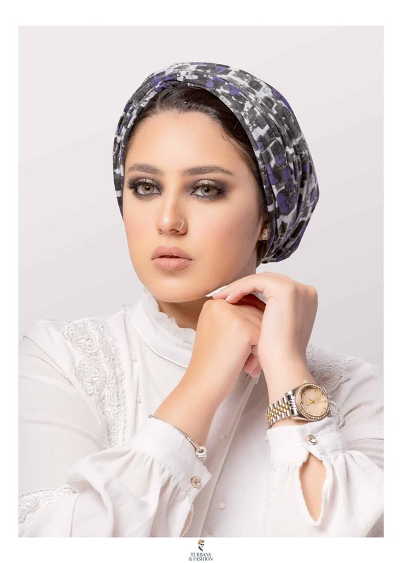 

Turban & Fashion Conectted Scotch Turban for Women, Purple