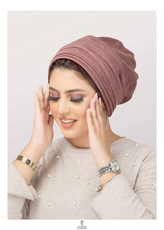 

Turban & Fashion Suede Scotch Turban for Women, Pink