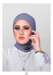 Turban & Fashion Syrian Hijab for Women, Gray