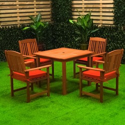 Danube Home Merlot Wooden Dining Set, Brown