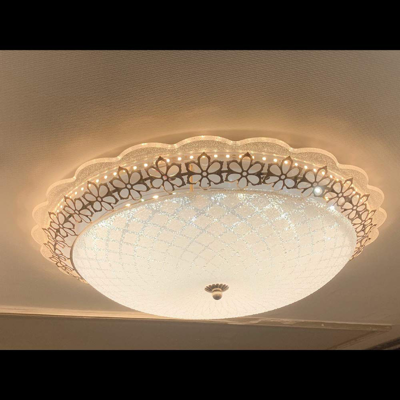 Danube Home Belle Fancy Chandelier, Hg-7595/3, Gold/white