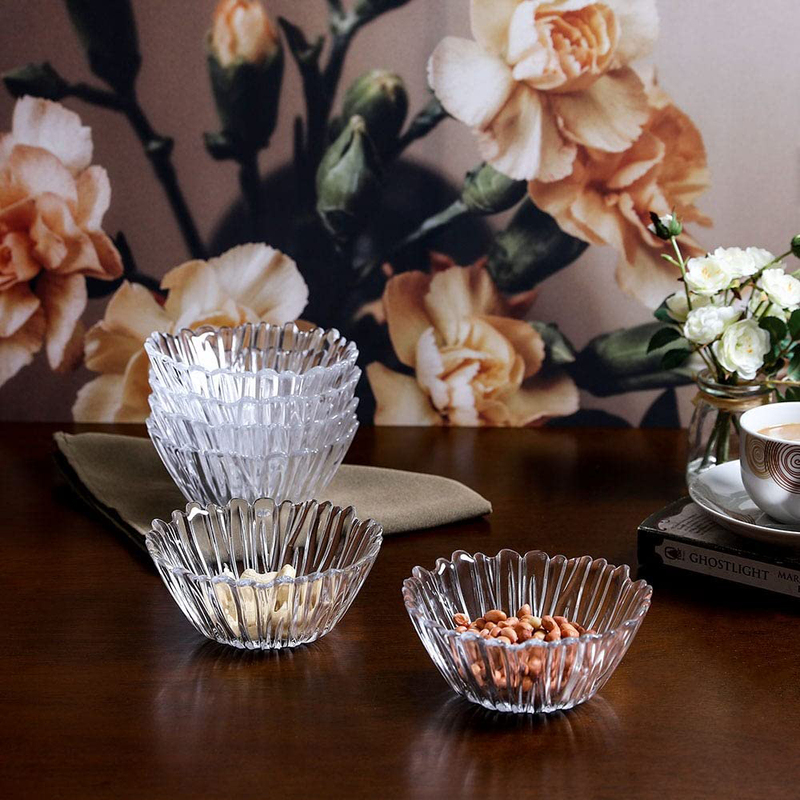 

Danube Home Pasabache Aurora Bowl, 6 Pieces, Transparent