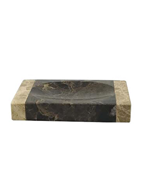 

Danube Home Selena Marble Soap Dish, Brown