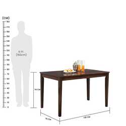 Danube Home Bahamas Wooden Dining Set, Espresso/Beige