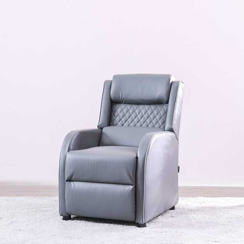 

Danube Home Henrique Gaming Pushback Recliner, Grey/Light Grey