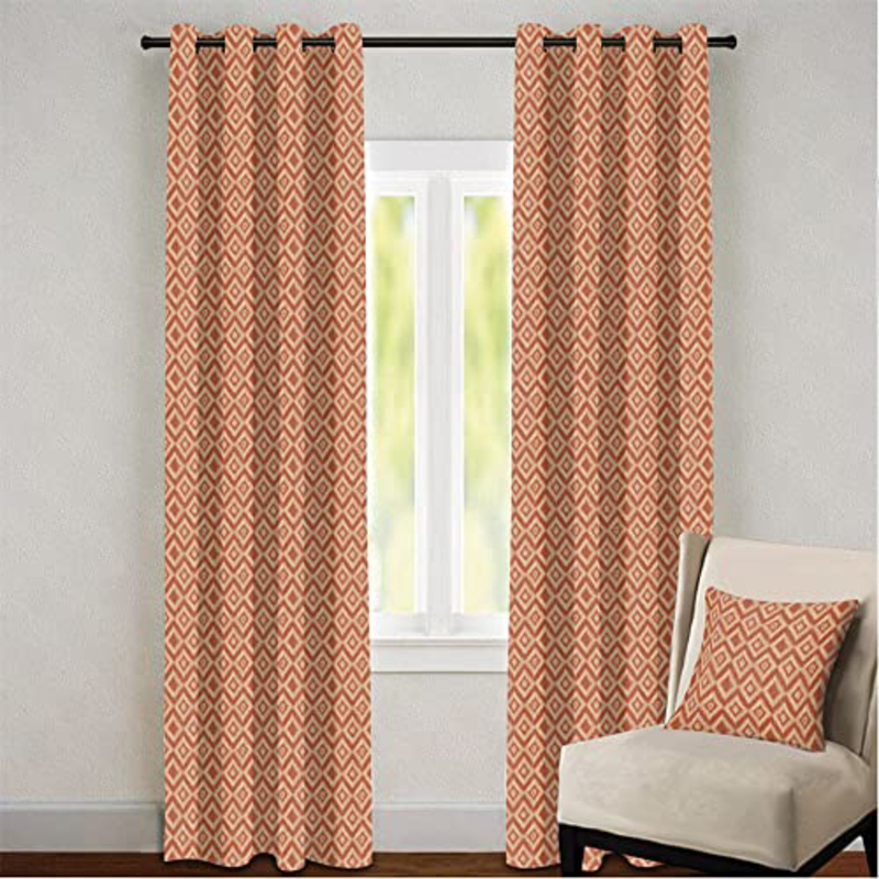 

Danube Home Glitz Ss Eyelet Curtain Without Lining, Maroon