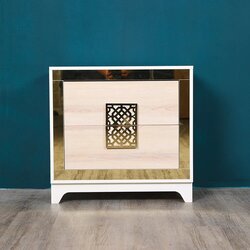 Danube Home Helga Night Stand, Set of 2, Golden
