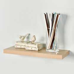 Danube Home Manhattan Pvc Floating Shelf, Pvc Natural Brown