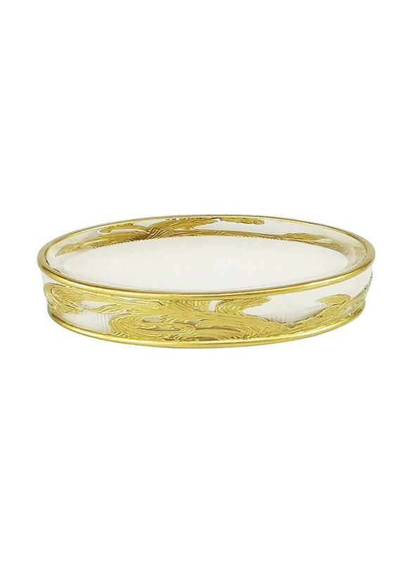 

Danube Home Graceful Soap Dish, 13.5 x 10 x 3cm, AD191003E, Gold