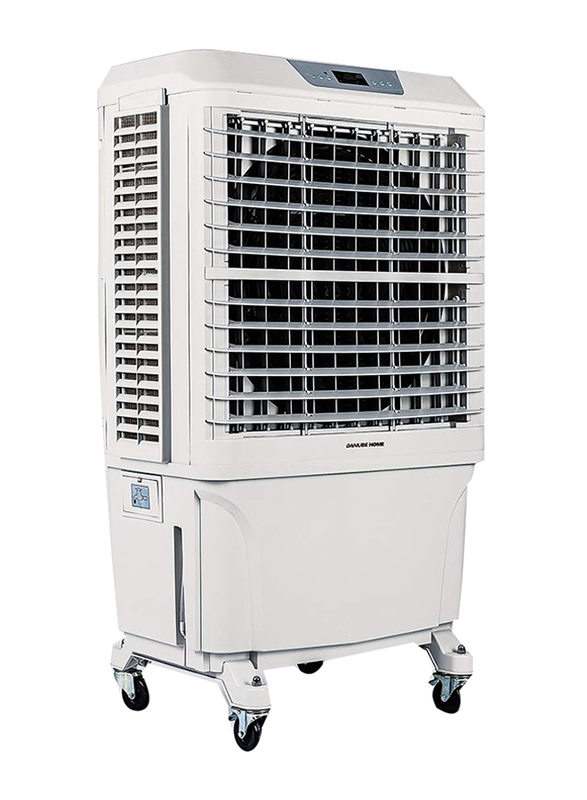 Danube Home Anton Evaporative Air Cooler, Coffee/White