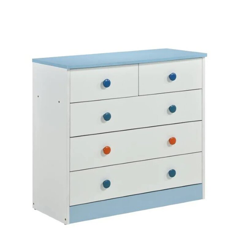 

Danube Home Haris Chest of Drawer, White/Blue