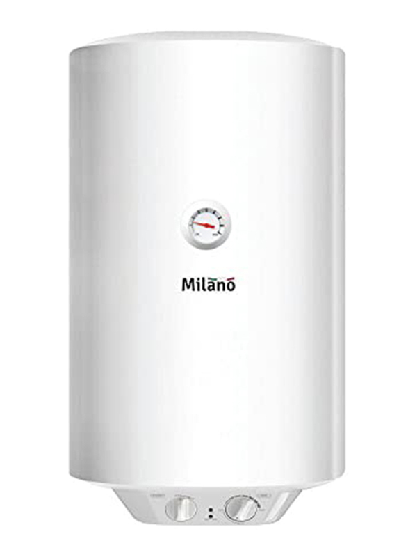 Danube Home Milano Electric Water Heater Vertical, 80 Liters, White