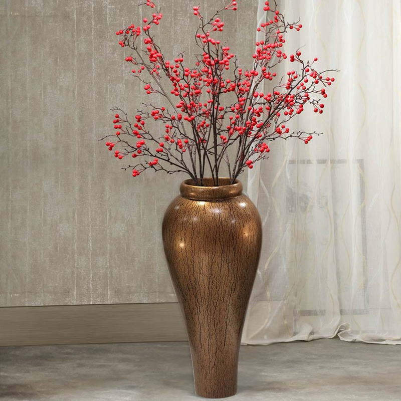 

Danube Home Mj Line Effect Planter, Brown
