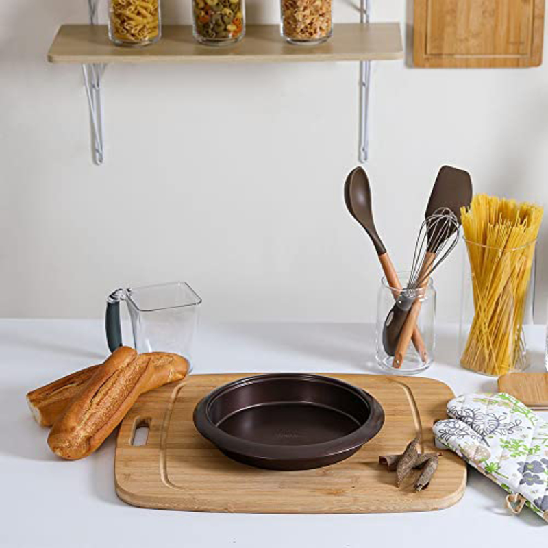 Danube Home Fissman CB00969 Stainless Steel Round Pan, Brown