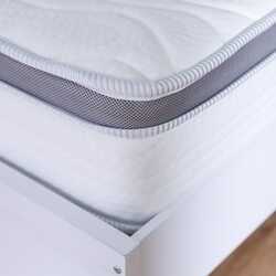 Danube Home Carmona Box Top Mattress, Single/Twin, Grey